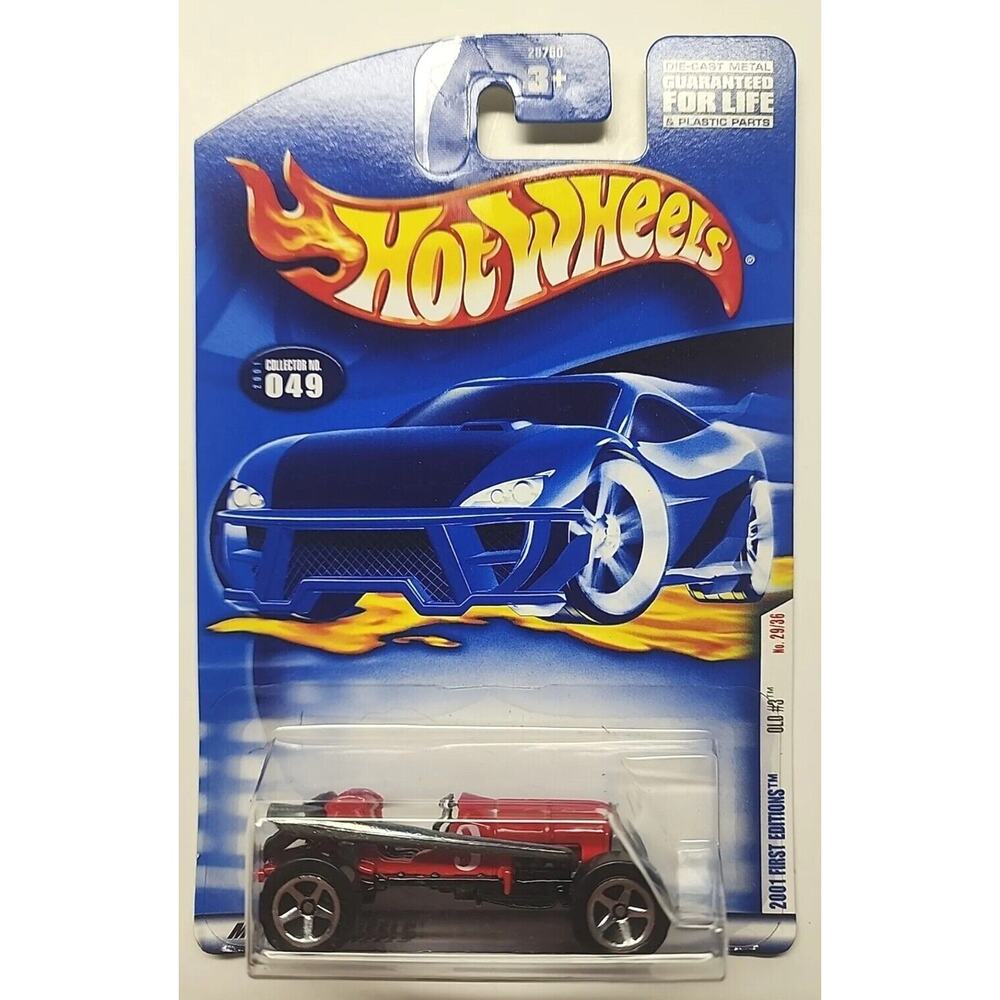 2001 - Hot Wheels Old #3 Race Car Redโ #049 HW7